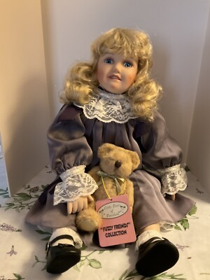 Vintage Cute Porcelain Doll 20  That I Made From A Kit