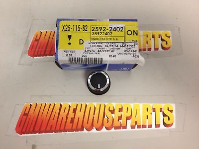 Quality OEM Air Conditioning Heat Temperature Control Knob 08-18 Express Savana 84141127/84141127 Fast Ship and Discount!