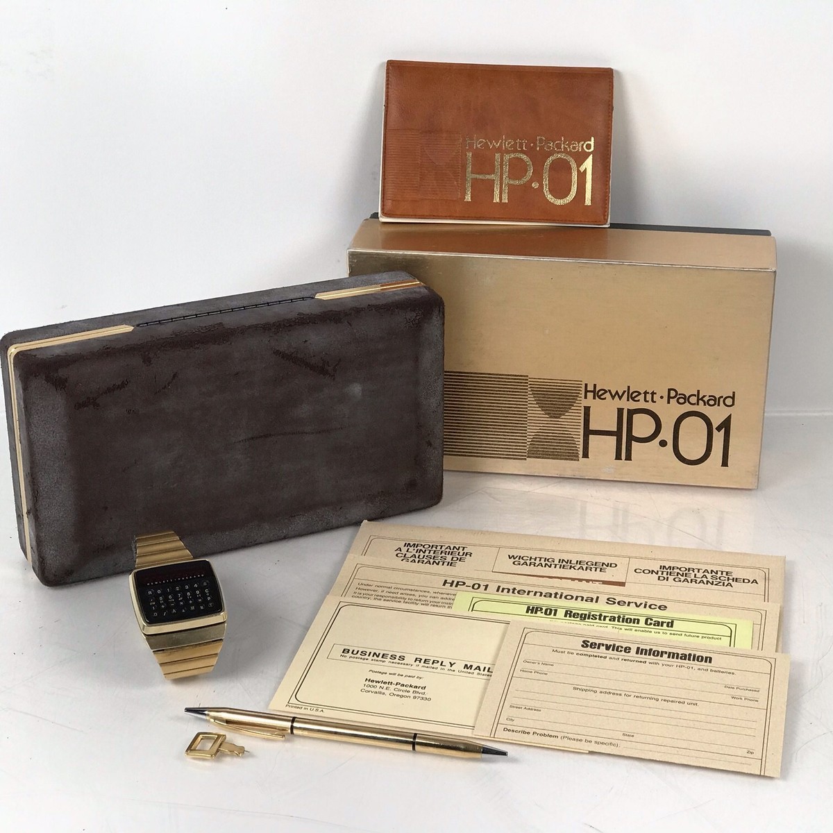 Vintage 1977 Hewlett-Packard HP-01 LED Digital Calculator Watch