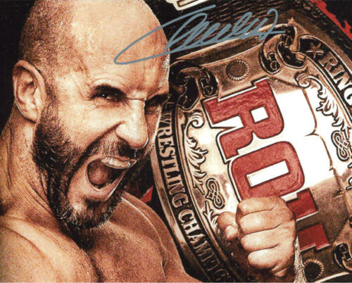 Official Highspots - Claudio Castagnoli "ROH World Champ" Hand Signed 8x10 *+COA - Afbeelding 1 van 2