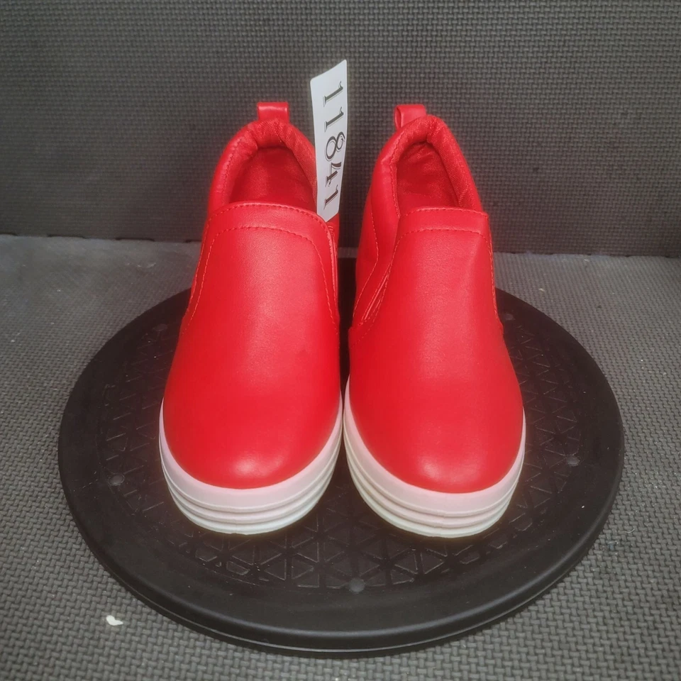 Zapatos de cuña Wanted Comeback para mujer talla 6 rojos sin cordones Foto 2 de 4