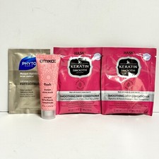 NEW SEALED 4pc Hair Mask Set Amika Flash Phyto Hask Keratin X2 Travel Size