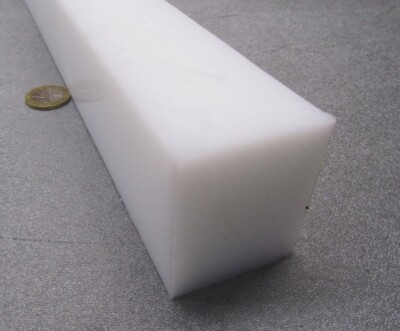 HDPE White Bar 1.75'' Thick x 2.00'' Wide x 48'' Long