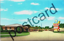 1970 CANARY MOTEL, Salina, Kansas, Mr & Mrs William Sanborn, postcard jj391