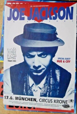 Plakat Joe Jackson 1991 Laughter & Lust  Concert München Original A1 TOP!