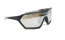 Steve Madden POLARIZED Performance Blk  Gry Wrap Sunglasses 100 UV 51133MSMP100