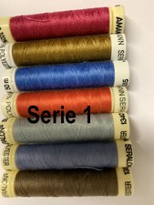 Nähgarn Nähseide Amann Konvolut - Serie 1,1 Paket a 10 Rollen, Farbe Flieder,