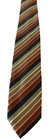 Mens Tie Necktie Croft & Barrow Diagonal Stripe Gold Black Brown Green Elegant