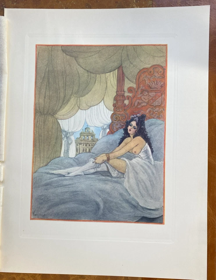   Originale   gravure  sur  cuivre  1937  George lepape art déco érotisme - Photo 2/3