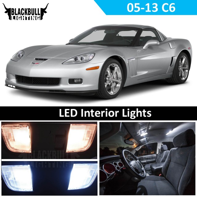 White LED Interior Light Accessory Kit MAP DOME for 20052013 Chevy