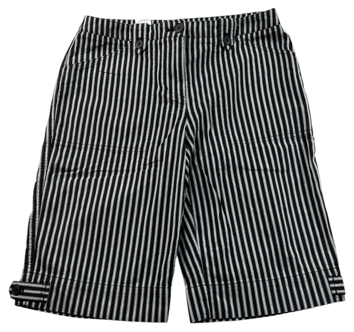 ADPT - T-shirt oversize à rayures - Noir/blanc