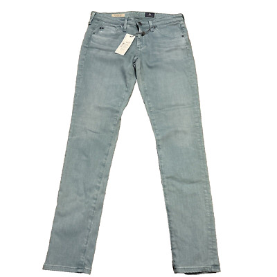 AG Adriano Goldschmied Legging Ankle Super Skinny Jean Womens 26R Green $199