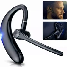 Bluetooth Earpiece Handsfree V5.0 Wireless Earbud  Microphone for Phone Laptop