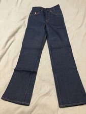 Vintage LEVIS 416-0617 Saddleman Boot Jeans Boys Size 11 Slim ORANGE TAB READ