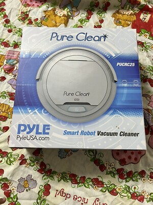 Pure Clean Model Number PUCRC25 Smart Robot Vacuum Cleaner -White.