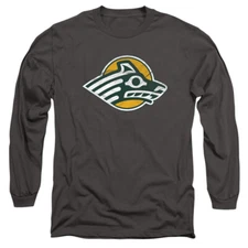 Alaska Anchorage UAA Adult Long Sleeve T-Shirt Distressed, Charcoal, S-3XL