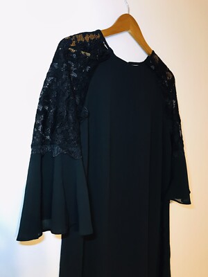 carmen marc valvo black lace dress Carmen Marc Valvo