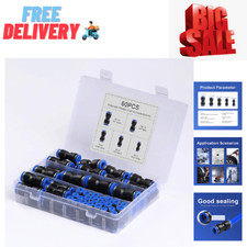 60Pcs Quick Connect Air Hose Fittings, Pneumatic Push to Connect Fittings Kit, 5