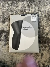 Nordstrom Rack pantyhose everyday sheer Off black sheer toe control top-