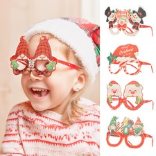 12PCS Christmas Cartoon Glasses Dress Up Cosplay Spooky Party Funny Eyewear