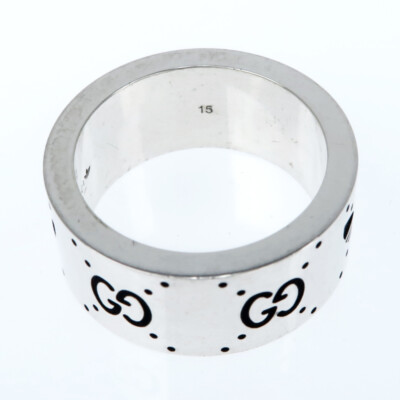 Gucci Adidas Collaboration Ring Engraving Wide Trefoil 15 Gucci Adidas Collaboration Ring Engraving Wide Trefoil 15