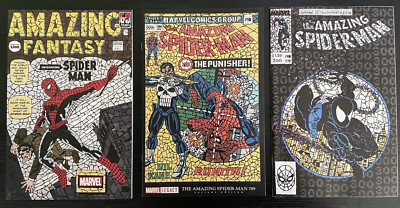 Amazing Spider-man Shattered Variant Set Venom Punisher 3 comic books