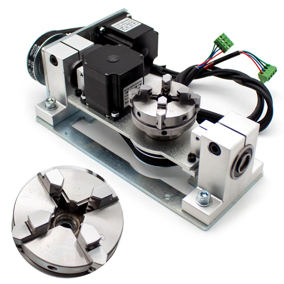 Engraving Machine Rotary Axis CNC 5th Axis Rotary Axis With Chuck Table New - Image 2 of 4