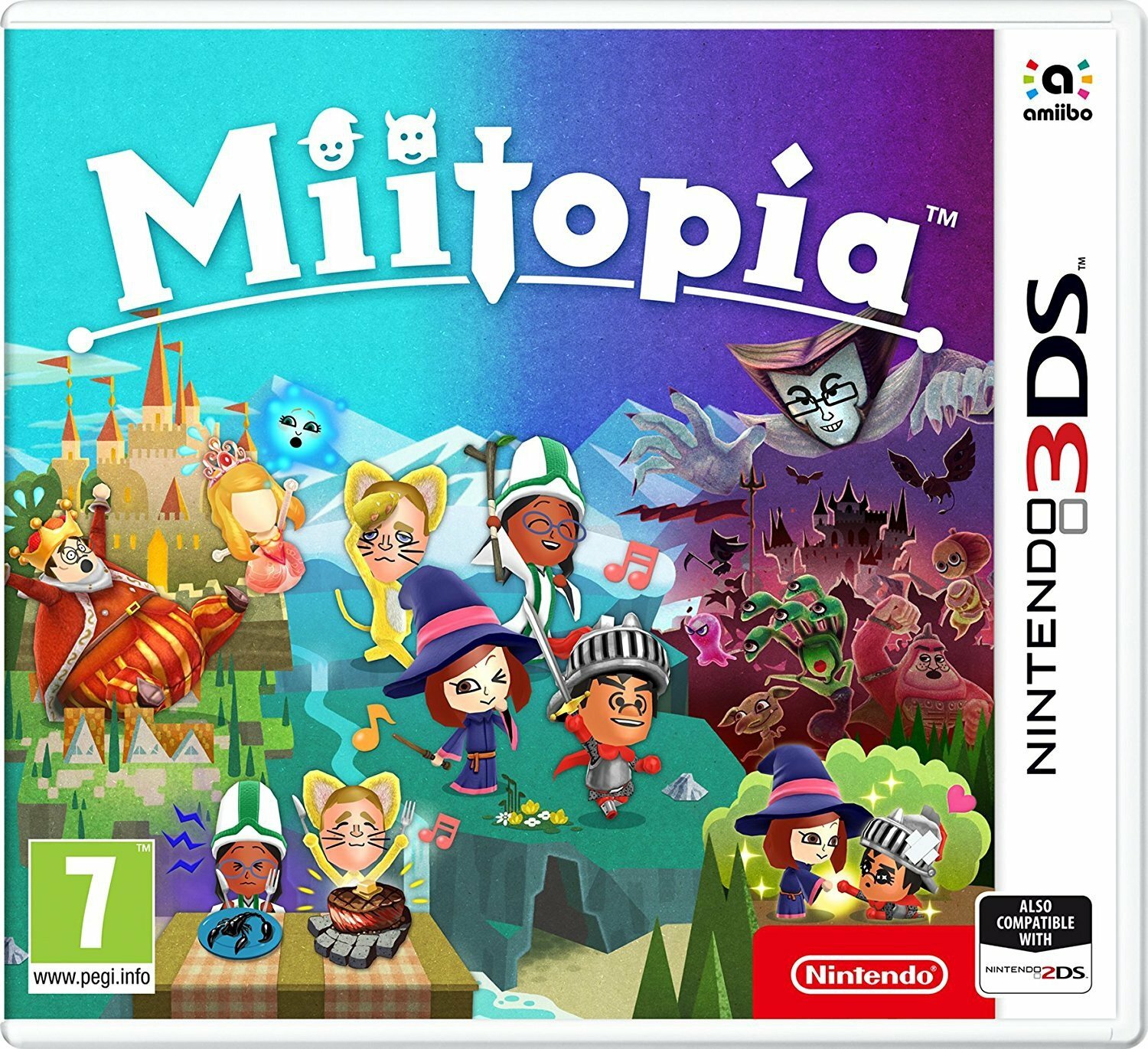 MIITOPIA NINTENDO 3DS 2DS VIDEOGIOCO ITALIANO COPERTINA ITA GIOCO PAL AMIIBO