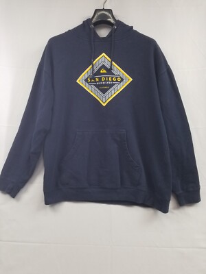 Quicksilver Hoodie Mens Size XL Blue Hoodie sweatshirt San Diego
