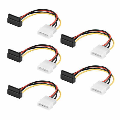5x S-ATA Winkel Power Stromkabel Adapter SATA HDD Molex Festplatte PC 5 Stück