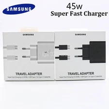 Original Samsung 45W Fast Charger USB-C Adapter Galaxy S22 S23 S24 + Ultra 5G