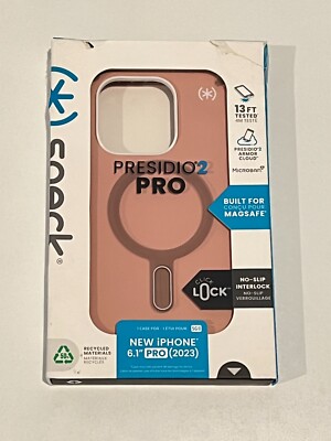 Speck Presidio2 Pro MagSafe ClickLock Case iPhone 15 Pro (6.1'') Dahlia Pink/Rose
