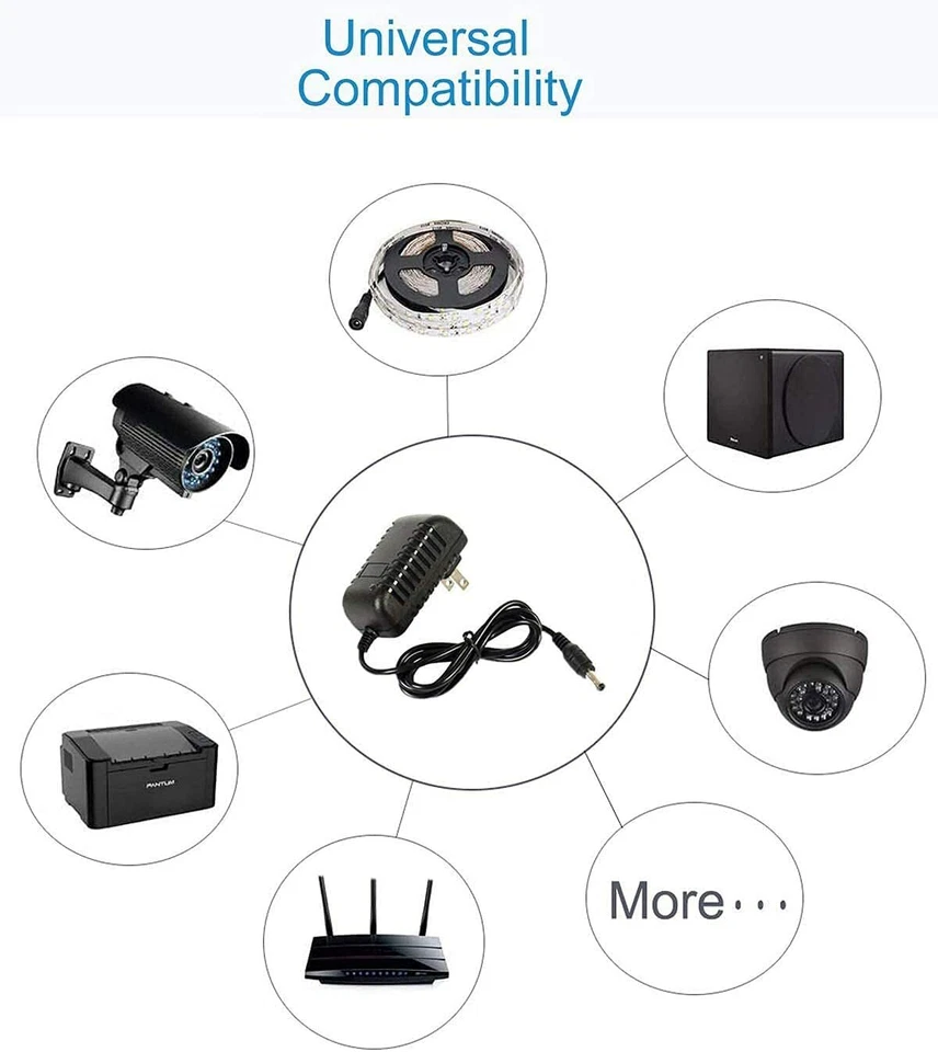 Wholesale Power Supply Adapter DC 12V 2A 12V 5A 10A 3528 5050 LED Strip Light - Image 2 of 4