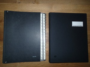 UNTERSCHRIFTENMAPPE DOKUMENTENMAPPE GRÜN SCHWARZ BLAU BESCHICHTET PAPPE NEU