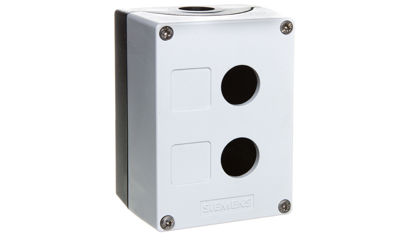Cassette housing 2-hole 22mm black and gray M20 IP69k Sirius ACT 3SU1802- /T2UK