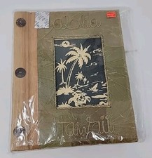 Aloha Hawaii All Natural Wood Fibers Photo Album 9x11" Holds 40 4"x6" Pictures