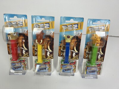 PEZ Spender Ice Age 2 4er Set vier auf kleinen Karten von 2006 - Retired
