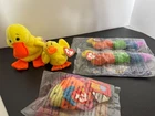 Vintage Beanie Babies Quackers & Teenies Quacks, Lips,Inch (2)