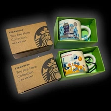 AMSTERDAM & NETHERLAND Starbucks Ornament 2oz * YOU ARE HERE Series from USA Mug