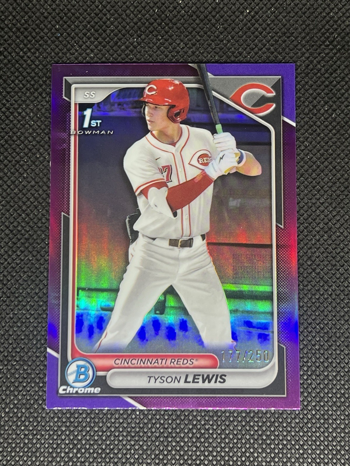 2024 Bowman Draft Chrome Tyson Lewis #BDC-44 Purple Refractor /250