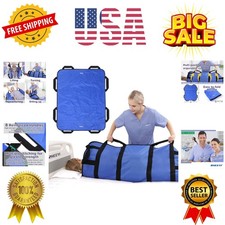 Multipurpose 48" x 40" Positioning Bed Pad with Reinforced Handles - Reusable...