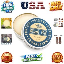 Mink Oil for Leather Boots, Leather Conditioner Cleaner Waterproof Soften and...