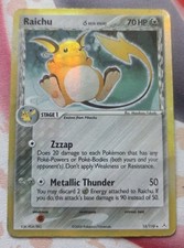 Raichu 15/110 Delta Species Holon Phantoms HOLO 😢 DAMAGED Pokemon Tcg Card HP🎁