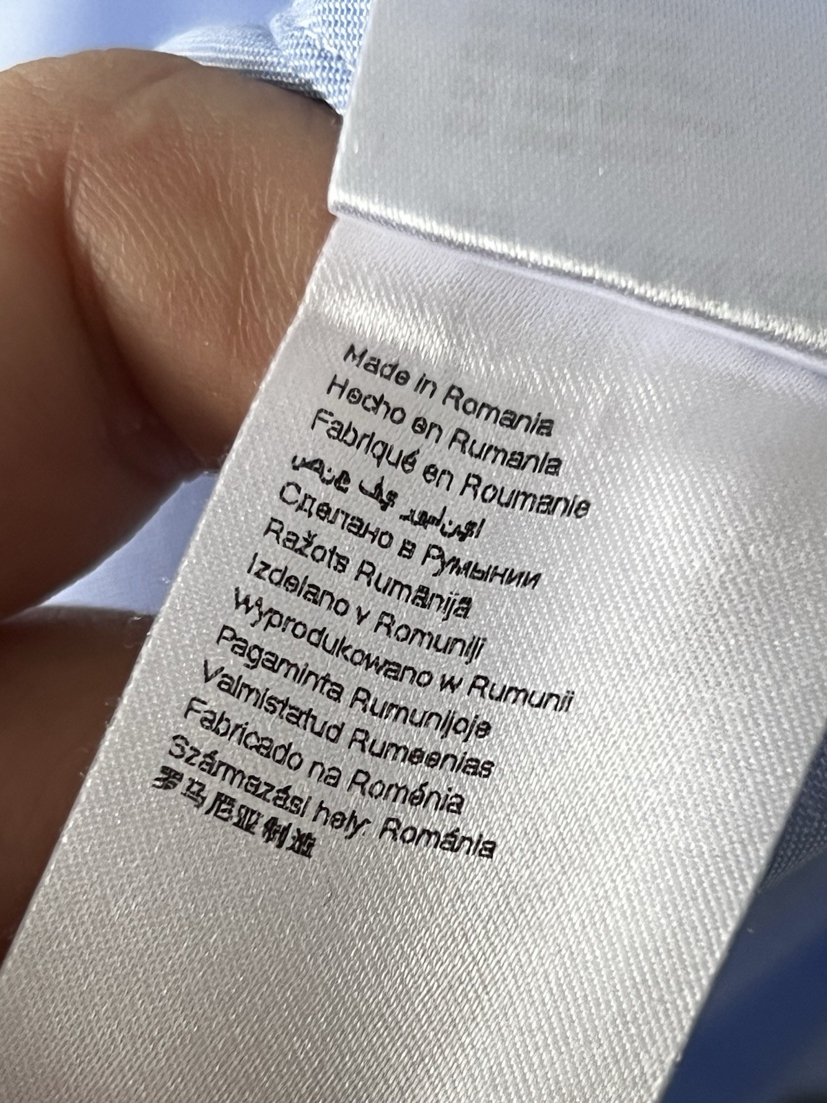 ETON Light Blue Shirt Wide Spread Collar Luxury Cotton Slim Fit Size 41/16/L