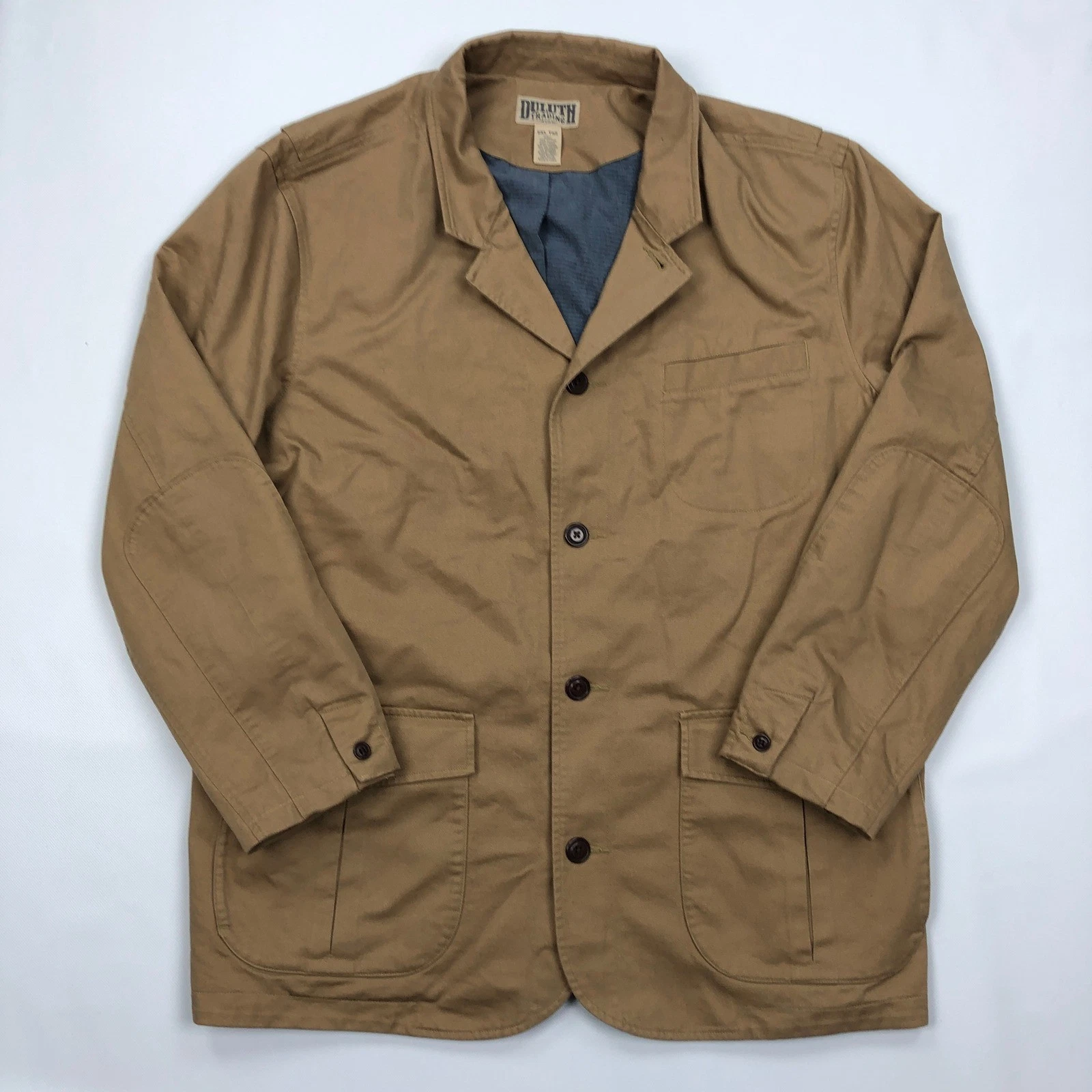 Duluth Trading Co Gentlemans Casual Jacket Tan Cotton Canvas 2XLT Tall image 1