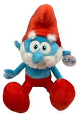 Large Papa Smurf 13 inch Smurfs Plush Toy Bean Bag Doll Smurf NWT