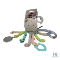 Fehn Activity-Spieltier Oktopus – Baby Motorikspielzeug FüR Kinderwagen, Kinderb