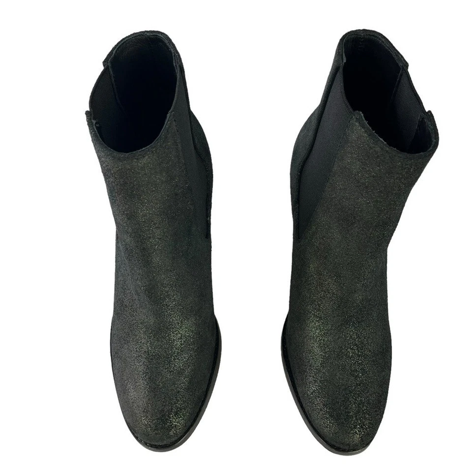 Четверг загрузки Co Galaxy Avenue Chelsea ботинки женщин 8 черный металлик кожи - Изображение 4 из 4