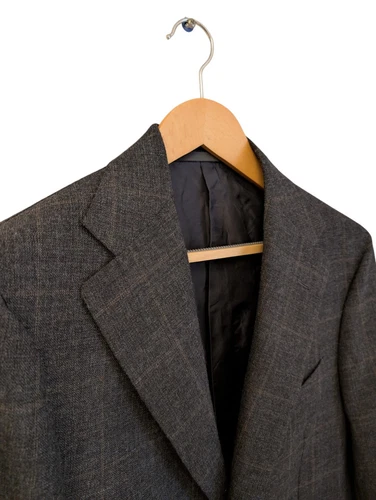 Anglo-Italian Men's Linen Check Jacket MTM 38/40 - Picture 3 of 6