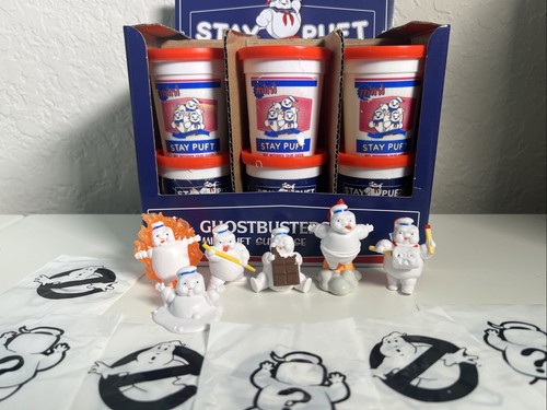 Juego de 6 figuras Hasbro Stay Puft Marshmallow Man Ghostbusters con vitrina - Imagen 7 de 24
